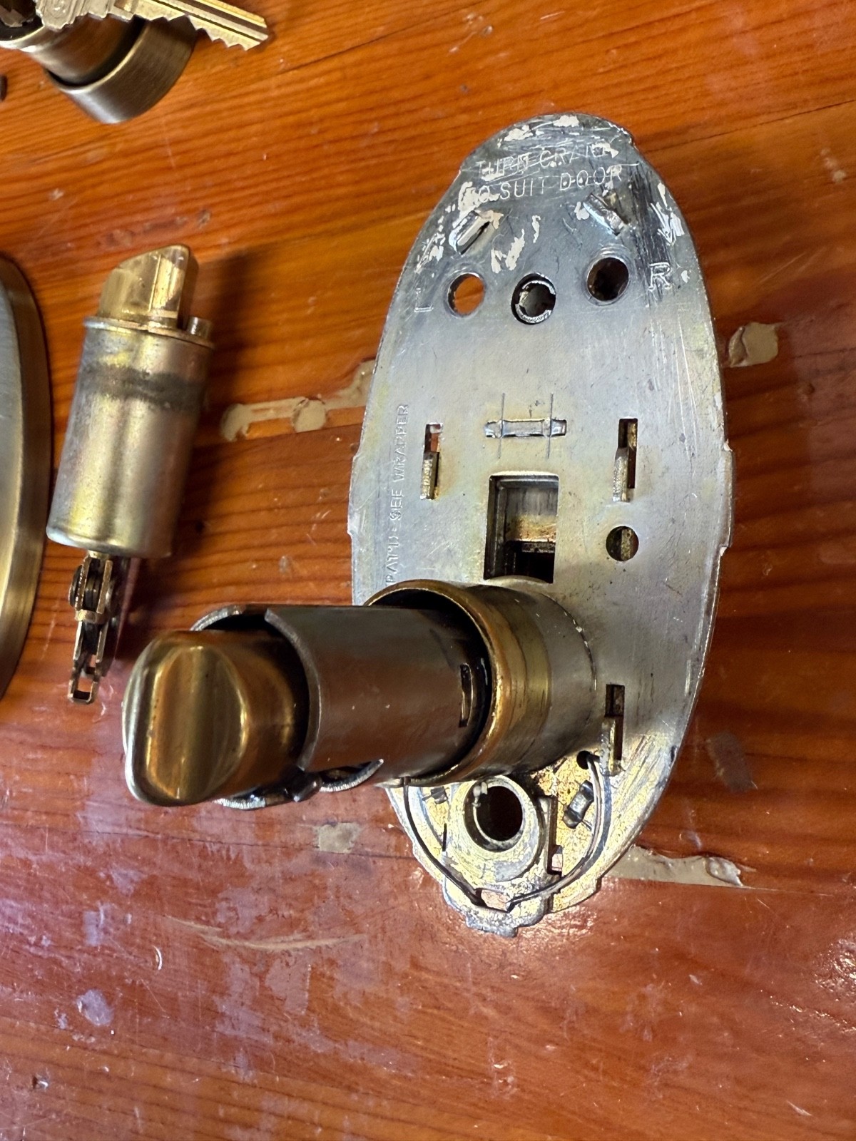 Schlage E Series Handleset~Front Entry Door Lock & Handle - Vintage