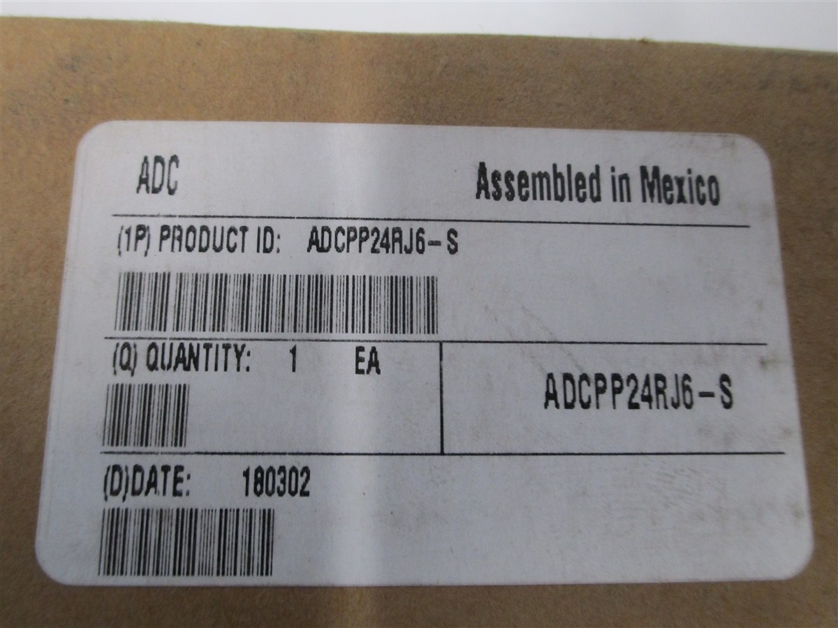 ADC ADCPP24RJ6-S 24 Port 19" Coupling Patch Panel NEW