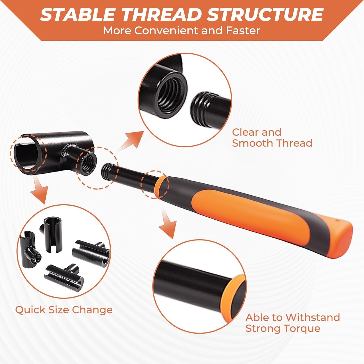 Heavy-Duty Door Hinge Gap Adjustment Tool Kit with Rubber Grip, 4 Sizes