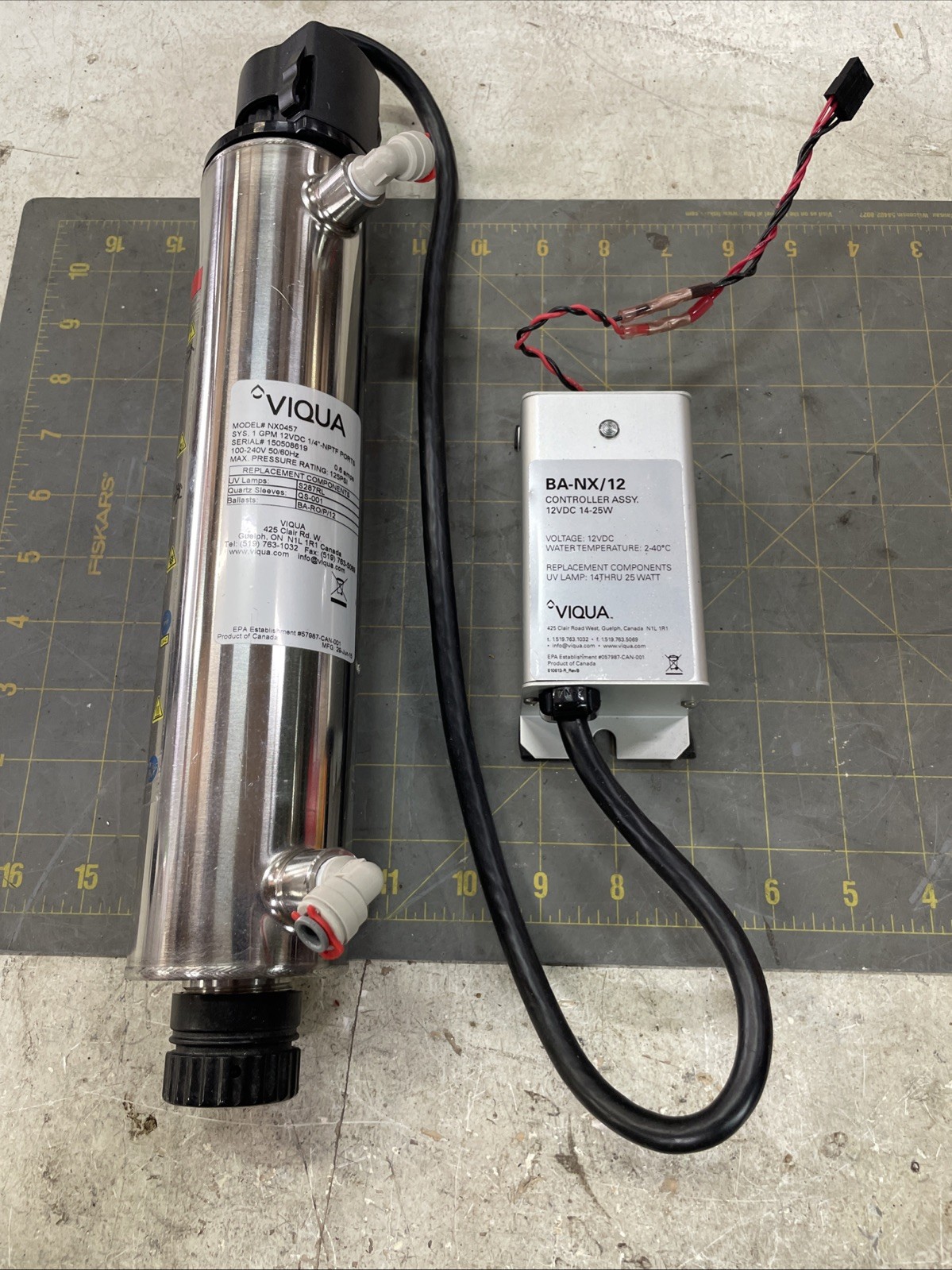 Viqua BA-NX/12 Controller Assembly 12V DC 14-25W With Viqua NX0457