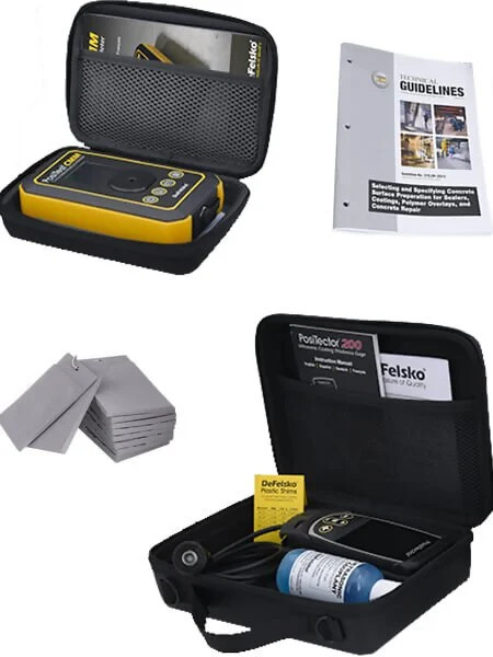 DeFelsko KITCONC1 PosiTector Standard Concrete Inspection Kit with Standard Gaug