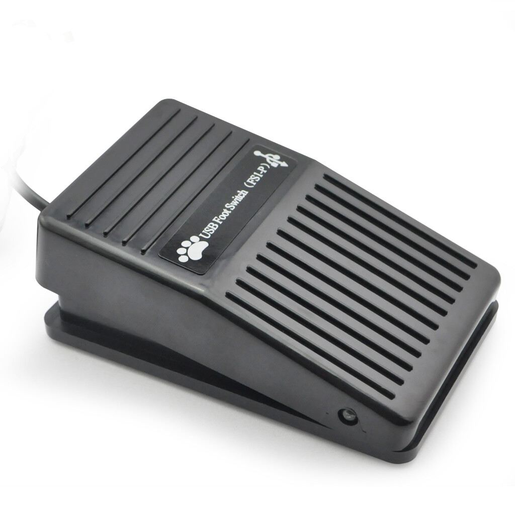 USB Foot Switch Game PC Hands Free One Key Control Mouse Keyboard Transcription