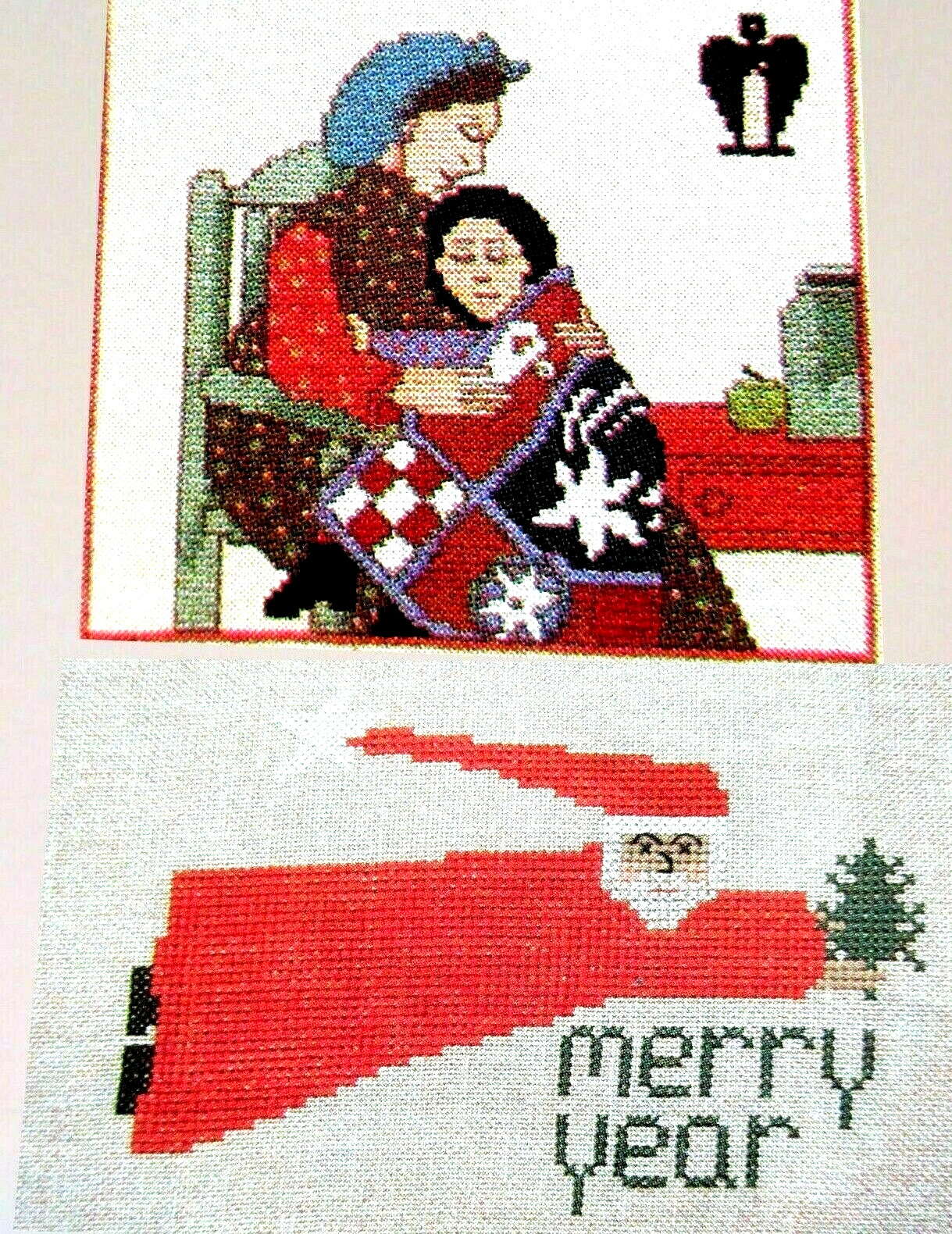 Quilt Story As Mothers Do Flying Santa Merry Year 2 CROSS STITCH PATTERNS