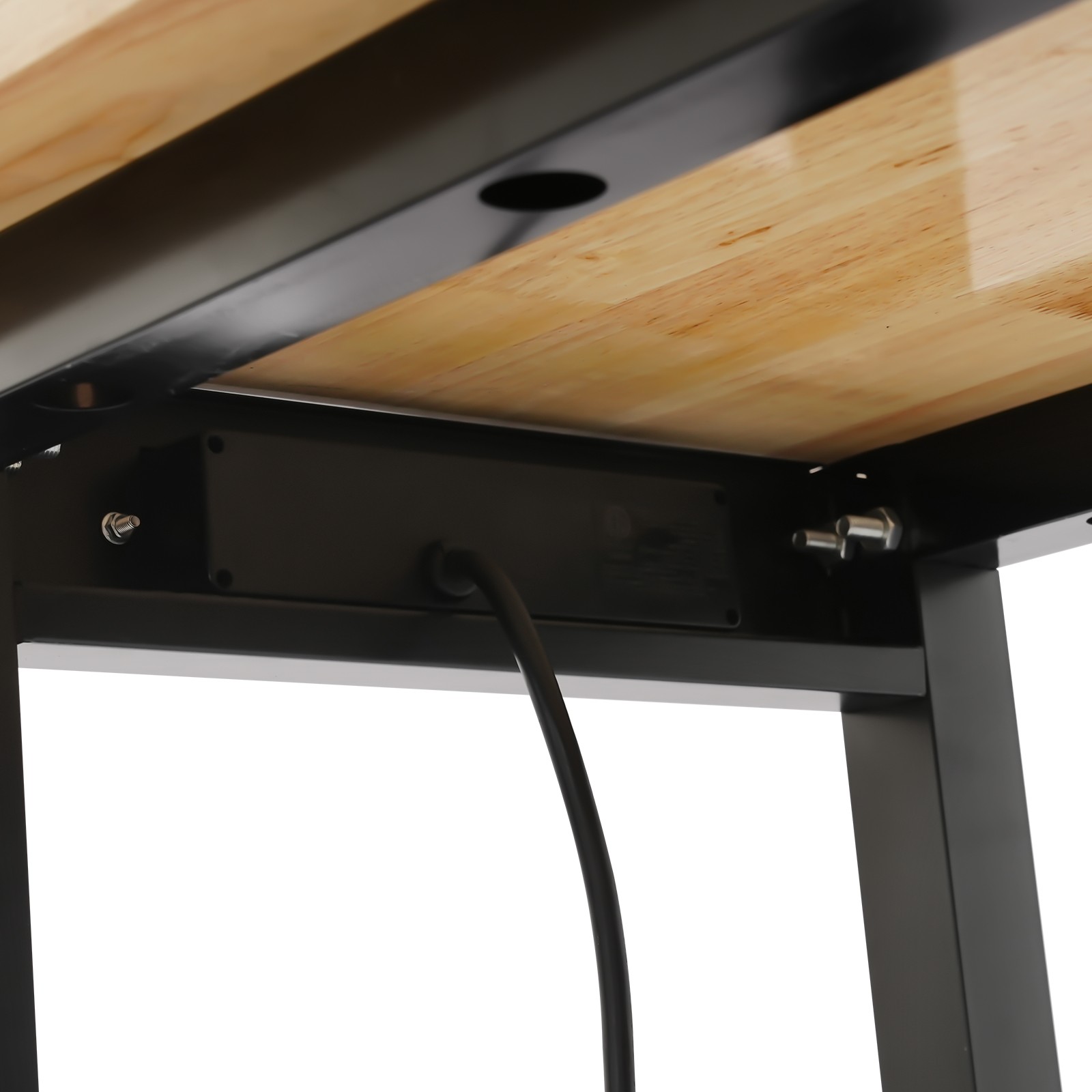 48x20in Heavy-Duty Work Table Adjustable Workbench with Power Outlets 2000lbs