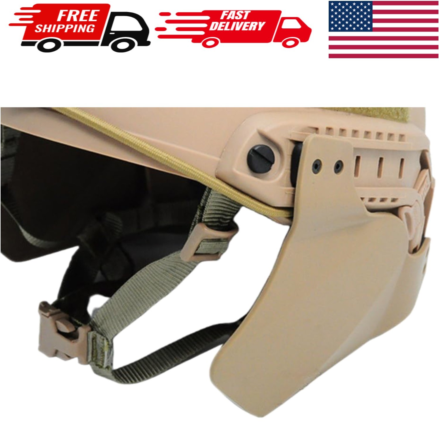 Enhance Your Airsoft Gear with Tactical Protective Ear Side Covers - 2 Pack