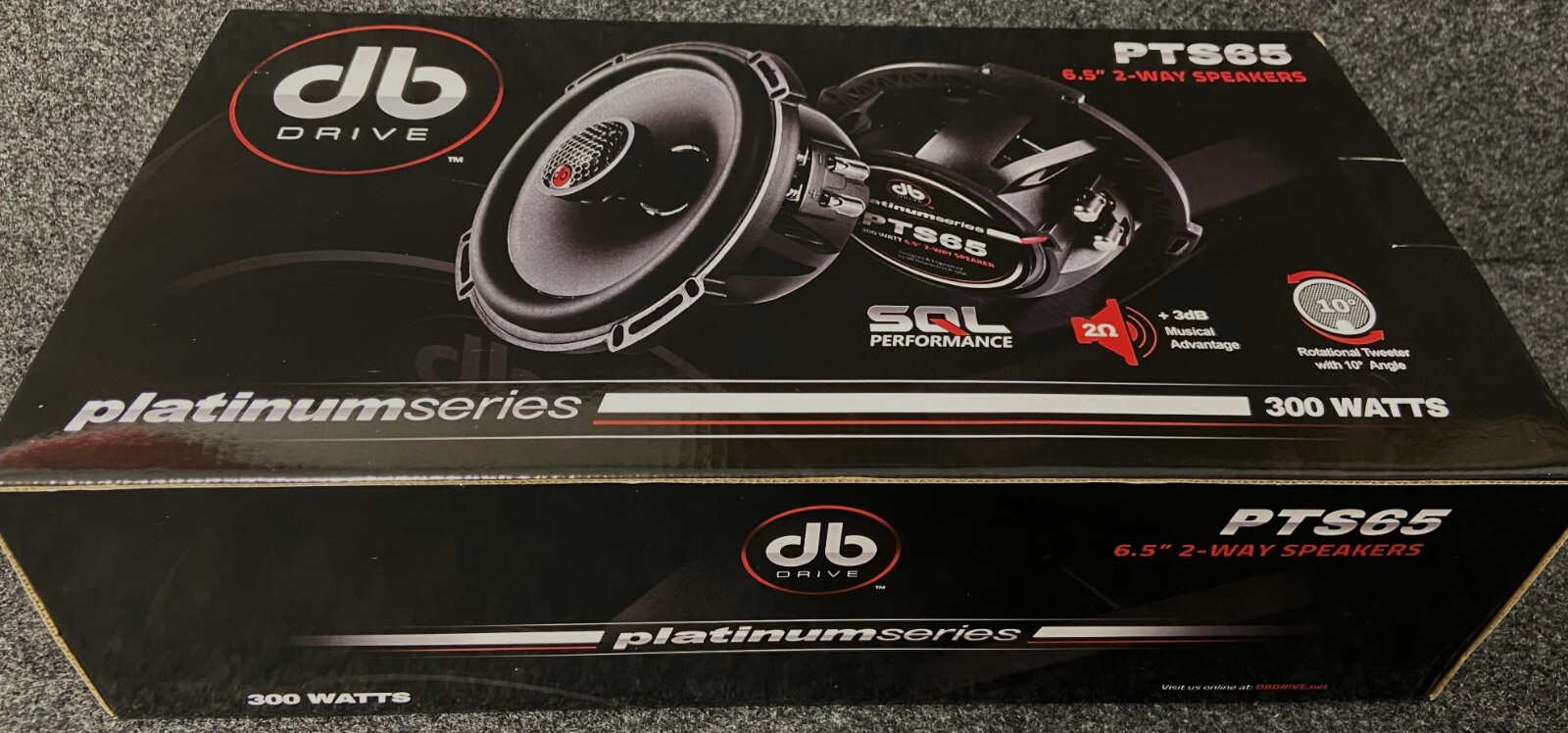 DB DRIVE PTS65 6.5 2-WAY PLATINUM SERIES SQL PERFORMANCE 300 WATTS 2 OHMS