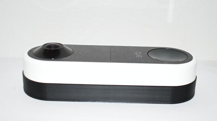 WIRED Arlo Video Doorbell Holder Bracket Clip Mounting Flat Wall Plate Security