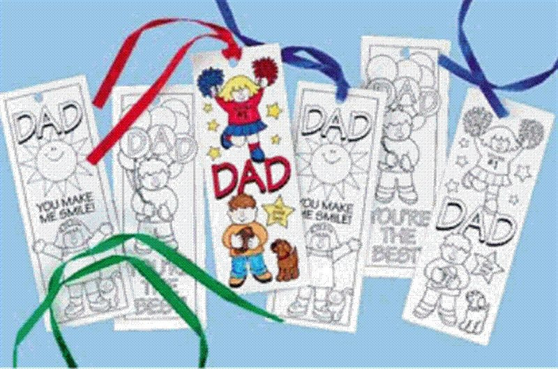 2-Color Your Own Dad Bookmark *Free Shipping Buy More Save More*