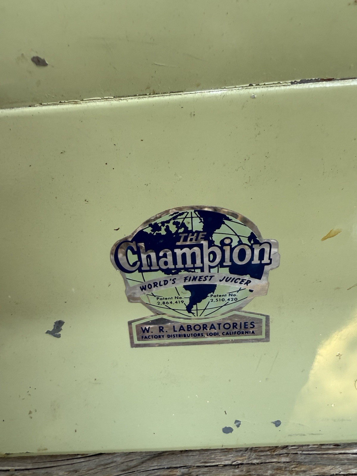 Vintage The Champion Juicer Motor Base Only Model: G5-NG-853S Tested- Powers On
