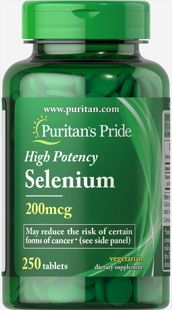 Puritan's Pride Selenium 200 mcg - 250 Tablets