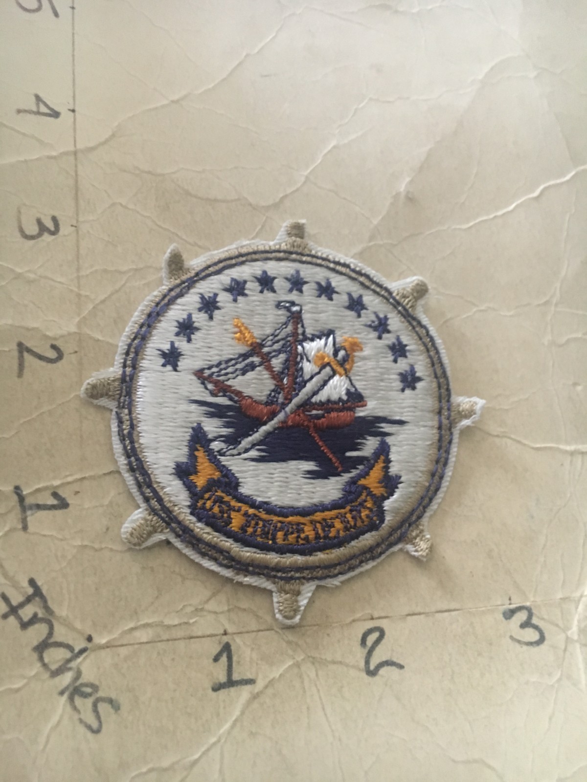 Vintage US Navy USS Trippe DE 1075 patch 7/7/25
