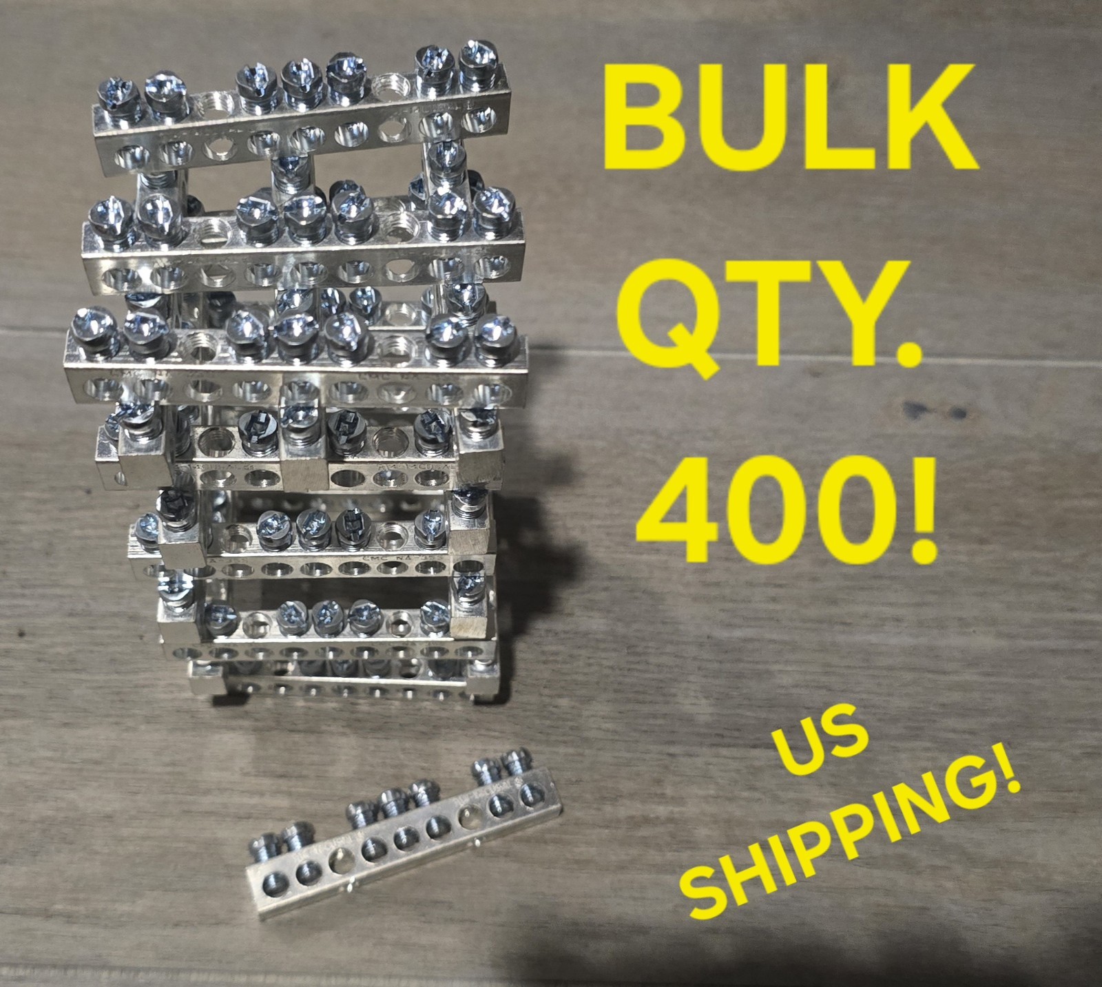 CMC NA-35S Ground Bar 4-14 CU9AL - LOT OF 400! - NEW! Square D Etc Fast Shipping