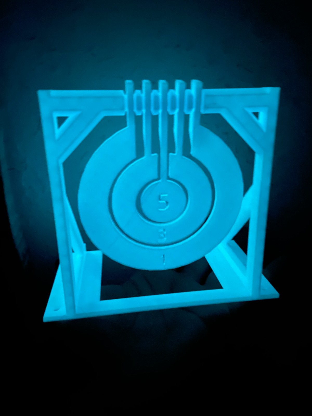 2x NEON GLOW Airsoft/ Nerf Spin-around Target Indoor airsoft practice Mountable