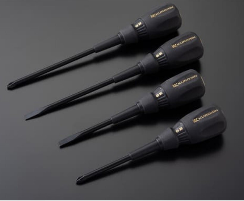 FUJIYA KUROKIN SCREWDRIVER 4 SIZE FULL SET KURO-K-SET