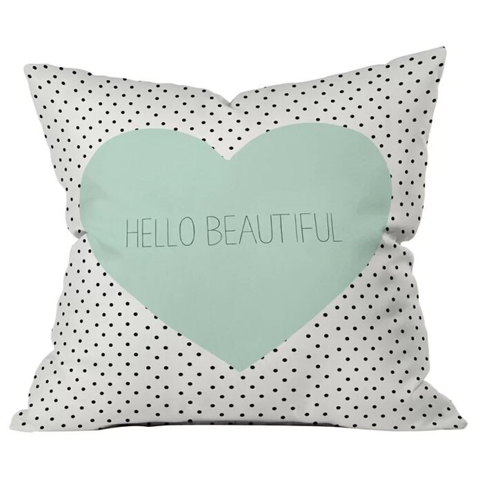 Deny Designs 165585 Allyson Johnson Hello Beautiful Heart Urban Pillow Shams