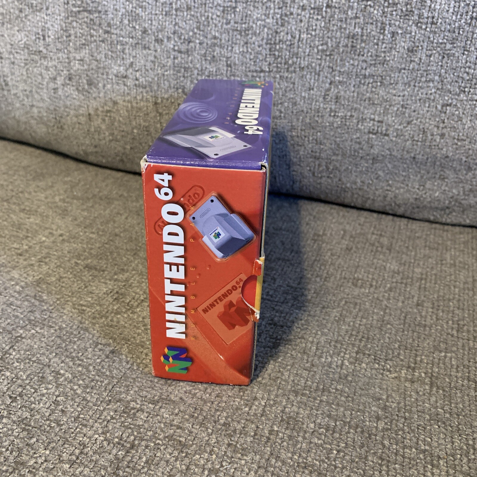 Nintendo 64 N64 Rumble Pak (1997) BOX ONLY! NO INSERTS READ!