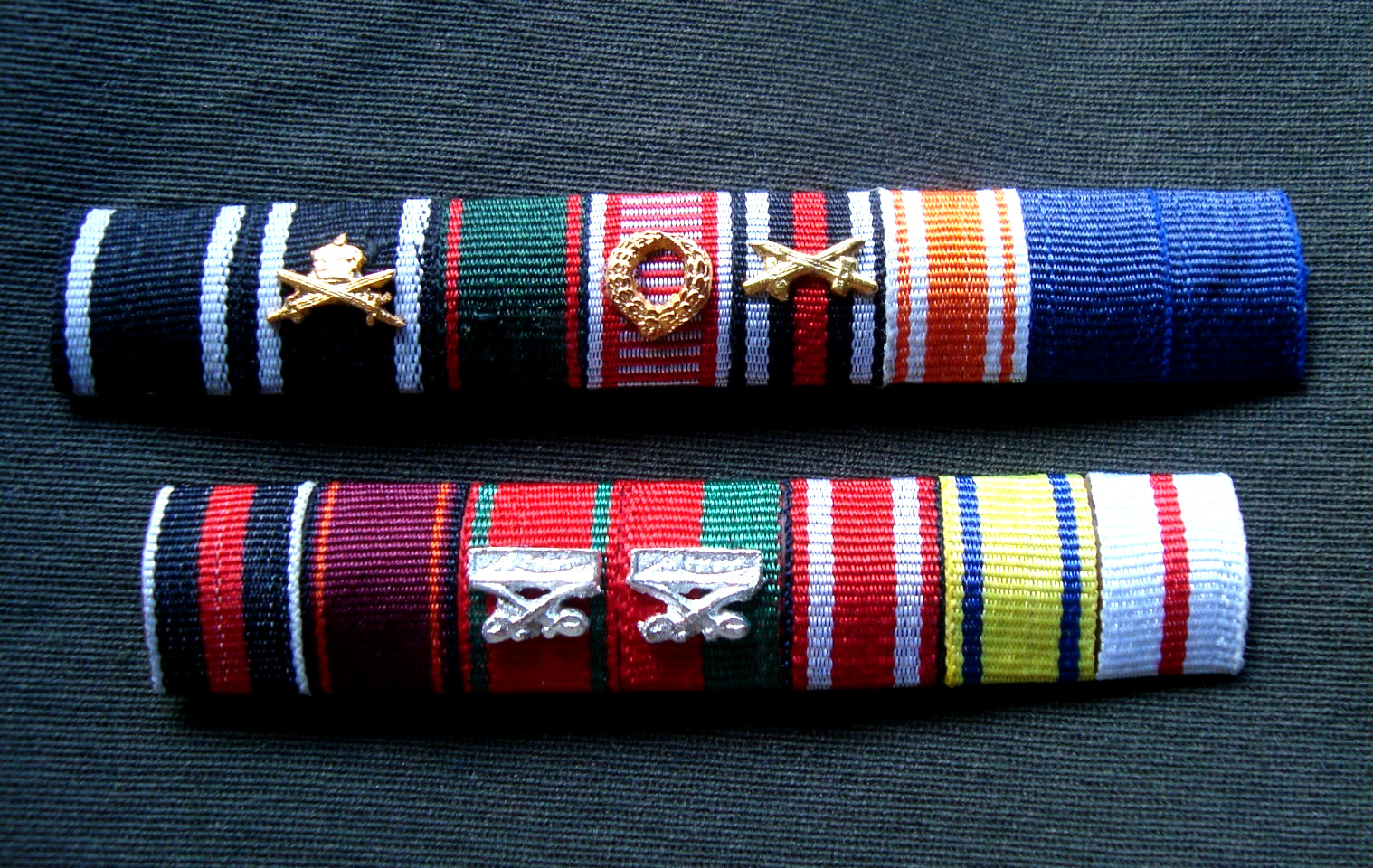 GERMAN RIBBON BARS (2) , KARL DONITZ with 6 devices