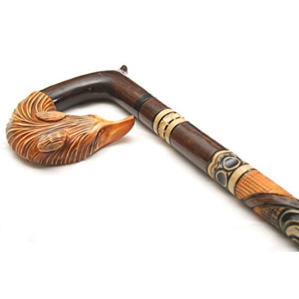 Walking Stick For Women Fox - Wooden Fashionable Walking Cane for Ladies - Ha...