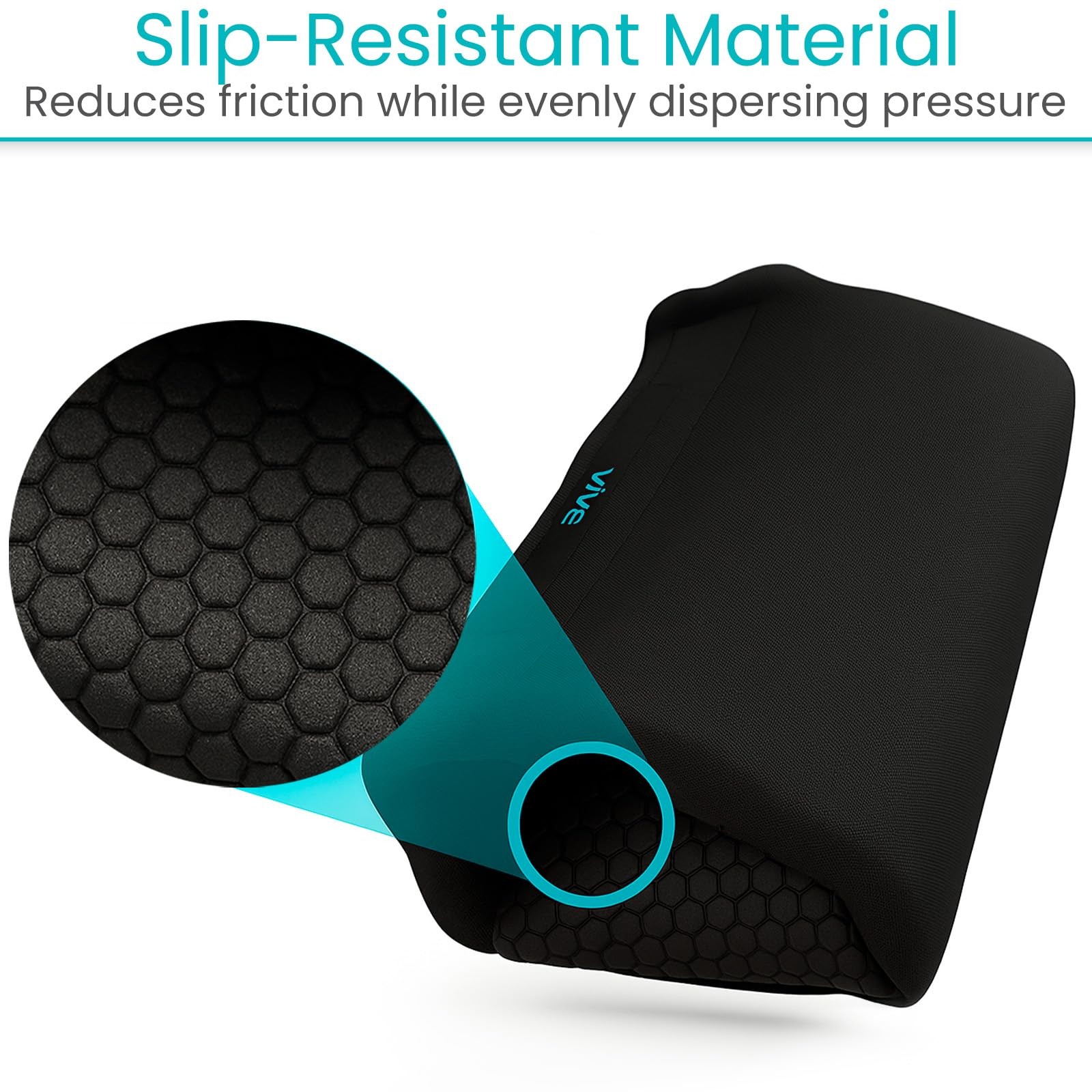 Vive Premium Crutch Pads & Hand Grips - 2 Count (Pack of 1), Black