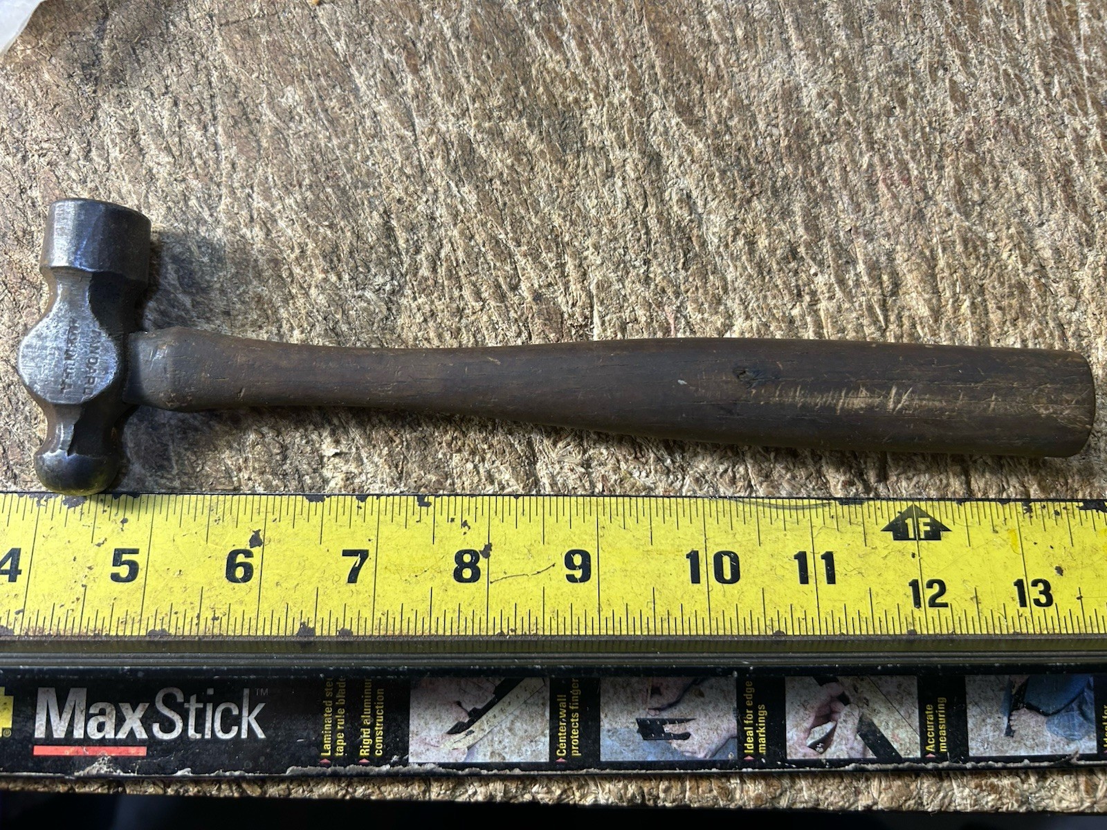Vtg Ball Peen Hammer 6.25 Total Weight (Marked Standard Made In USA)