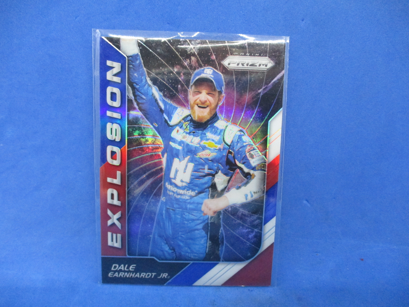 2018 Panini Prizm Racing NASCAR Explosion RED WHITE BLUE #83 Dale Earnhardt Jr