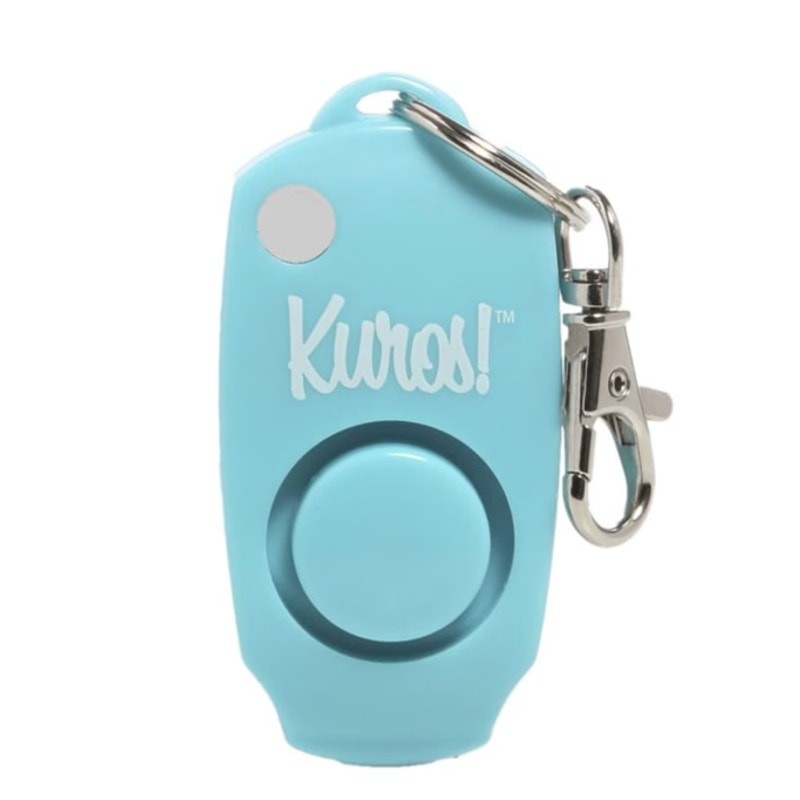 Mace Kuros Personal Alarm Key Chain Clip 1.5" x 0.75" x 3" Teal Aluminum/Plastic