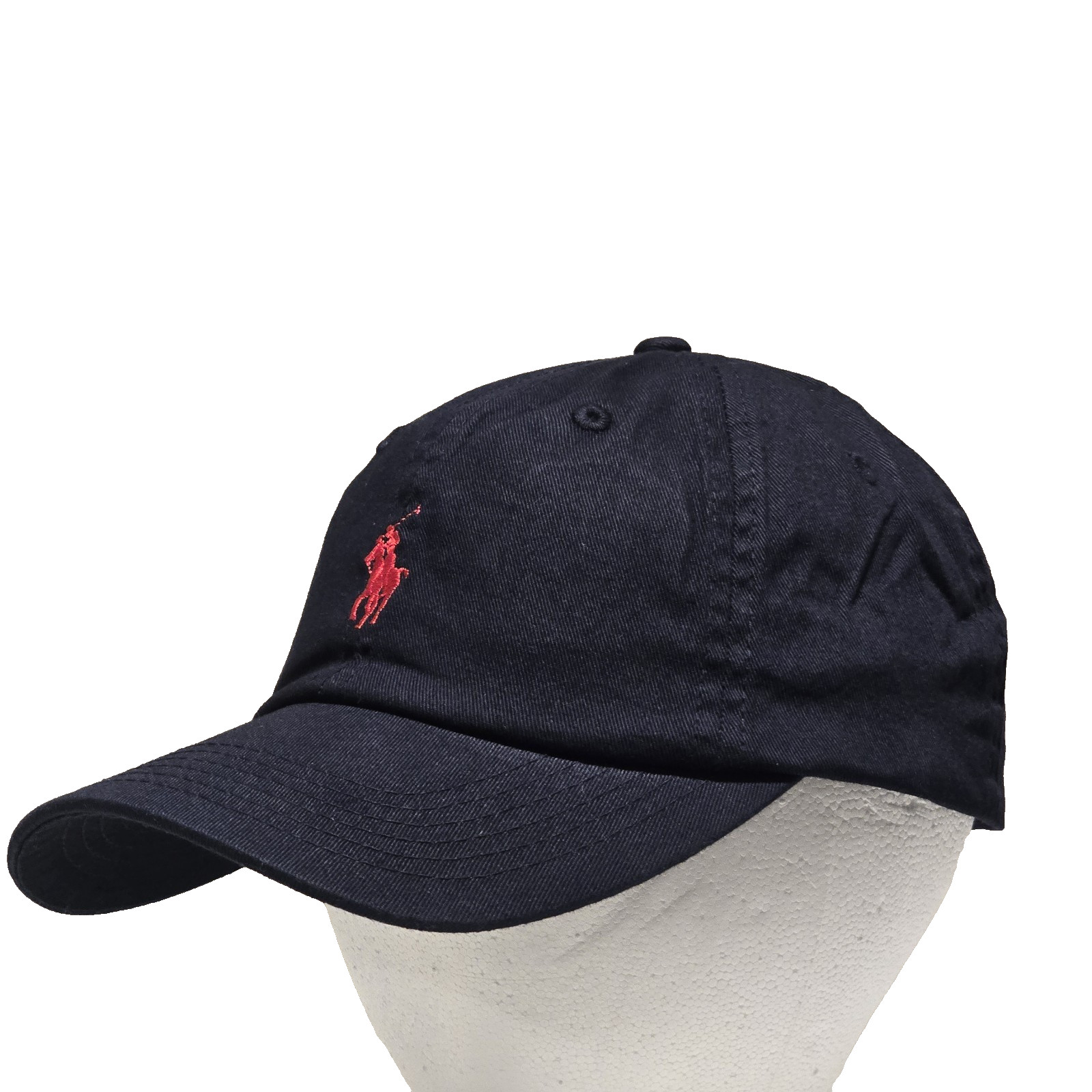 Polo Ralph Lauren Men's One Size Cotton Chino Adjustable Ball Cap Black Red