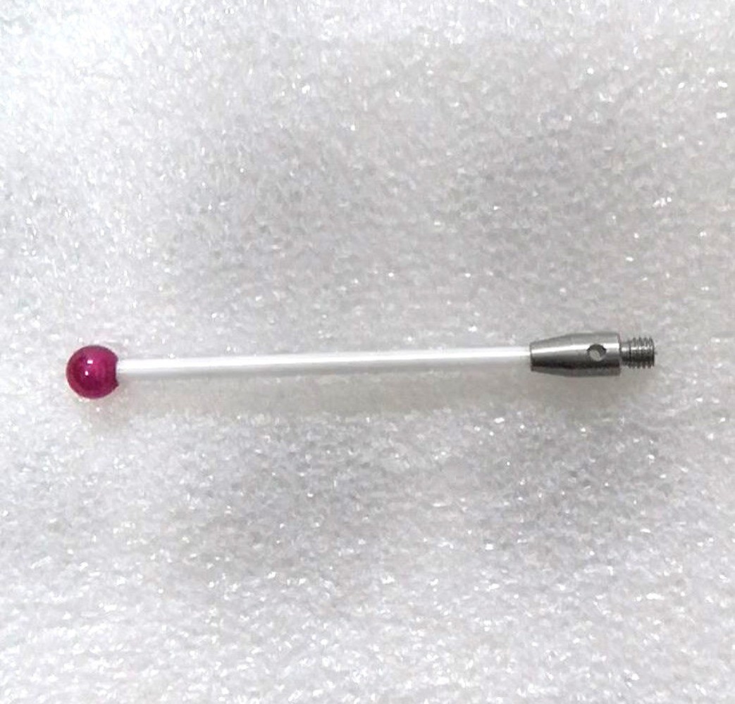 Cmm Touch Probe Stylus Ceramic Stem M3 Thread 4mm Ruby Tip 40mm Long A-5004-0154