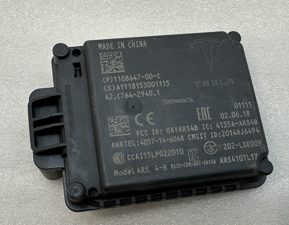 2020- 2022 TESLA Model 3 OEM Front Radar Distance Control Module 1108647-00-C