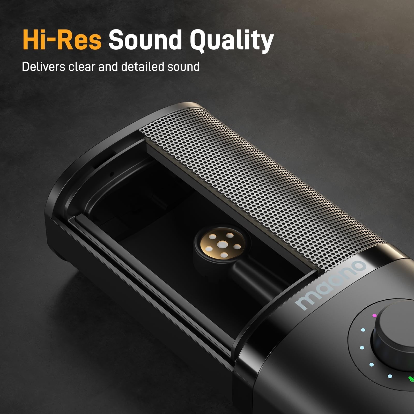 USB Condenser Microphone-Studio Mic with Shock Mount, Boom Arm, Software, Mut...