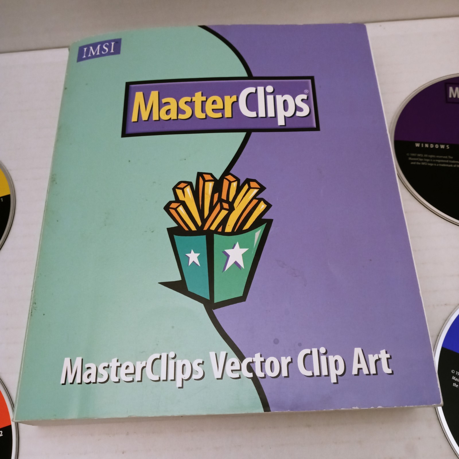 Master Clips Masterclips Software 1997 4 CD CD 75000 Clip Art Big Box