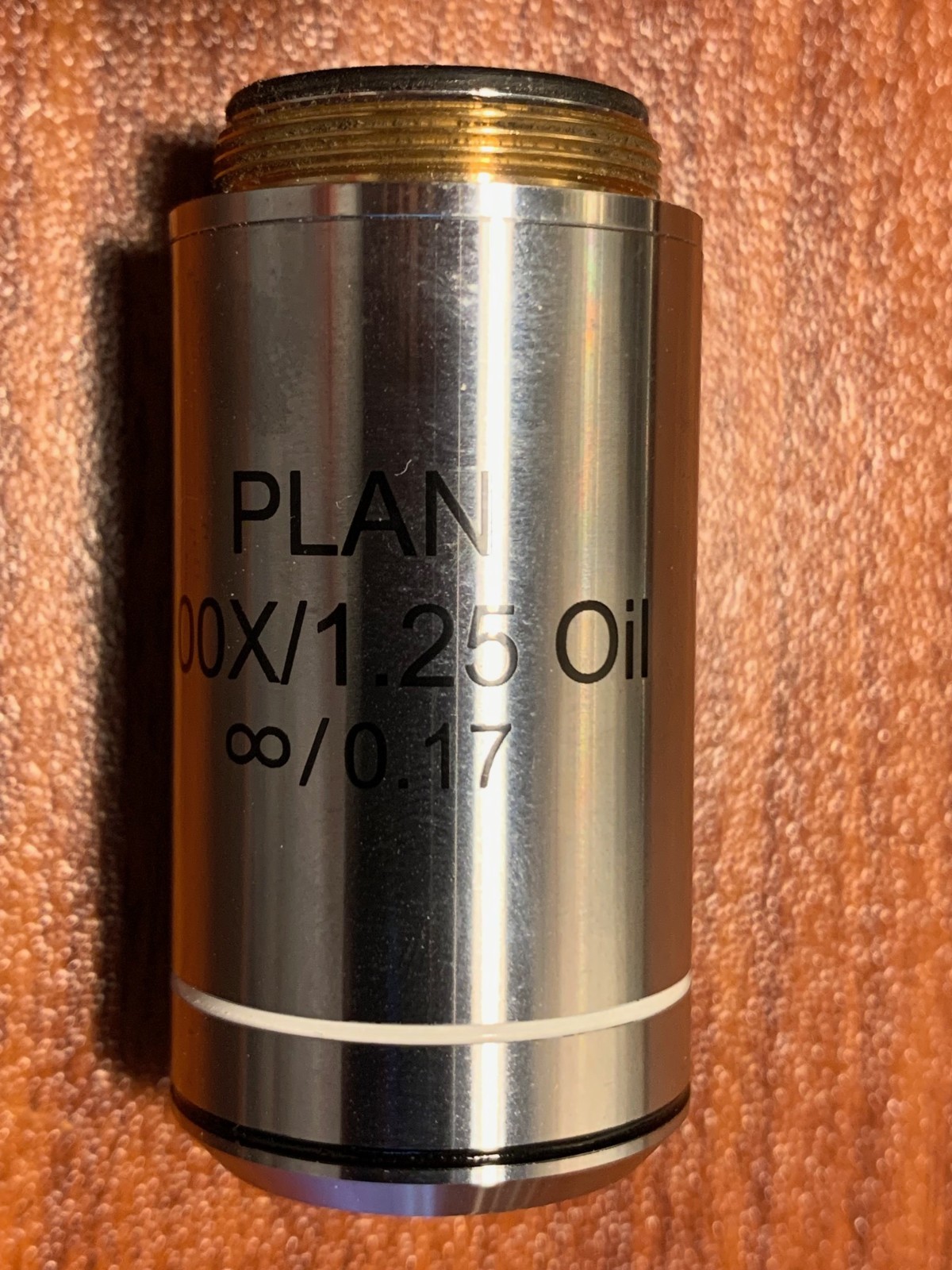 AmScope PA100X-INF 100X (Oil)  Infinity Plan Microscope Objective