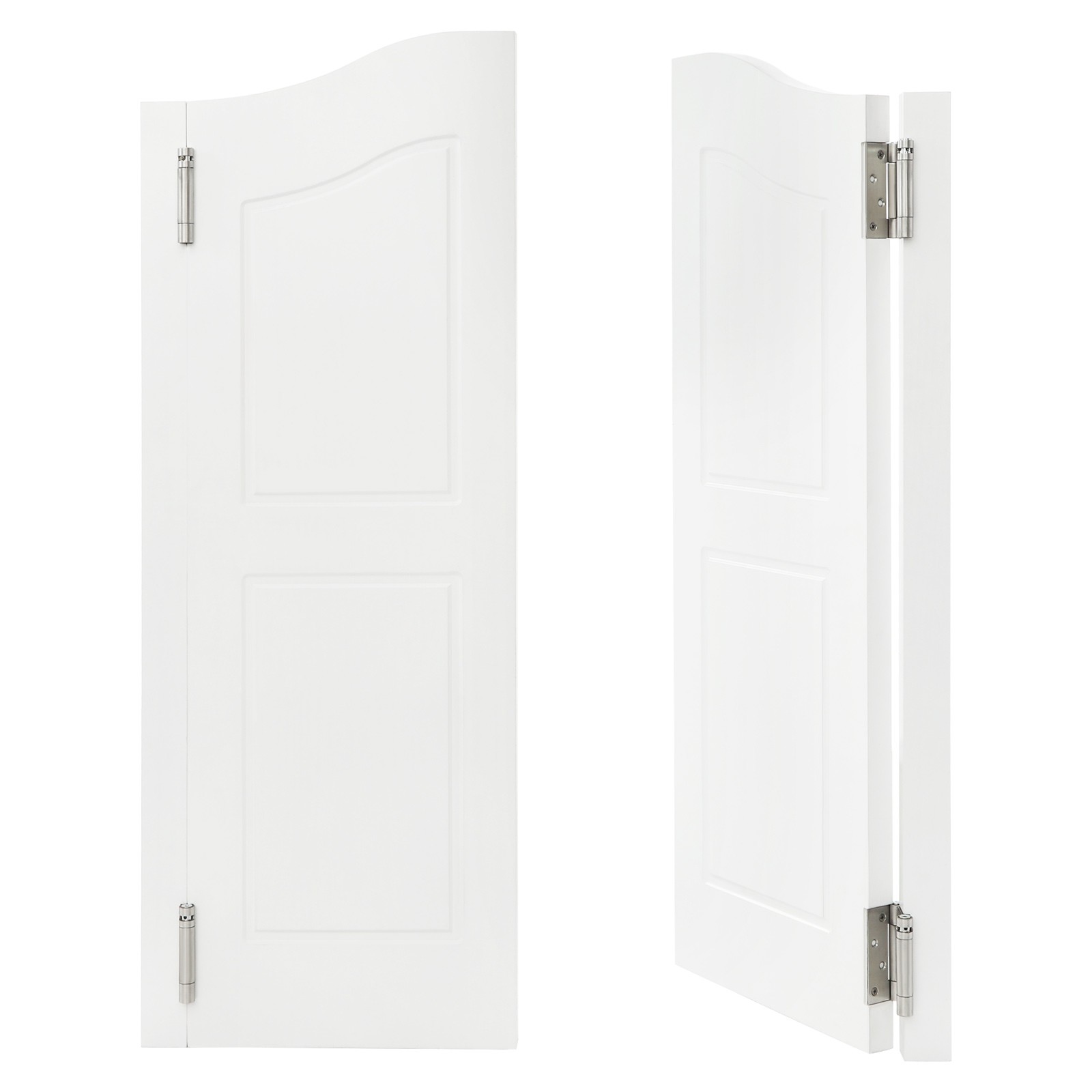 91x107cm Solid Wood Door Partition Door for Shop Entrance Partition White