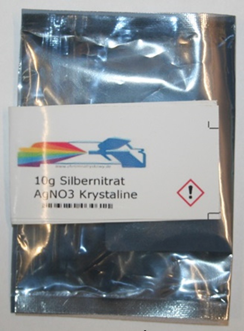 10g Silbernitrat AgNO3 99,9%  Silver nitrate AgNO3 99.9%
