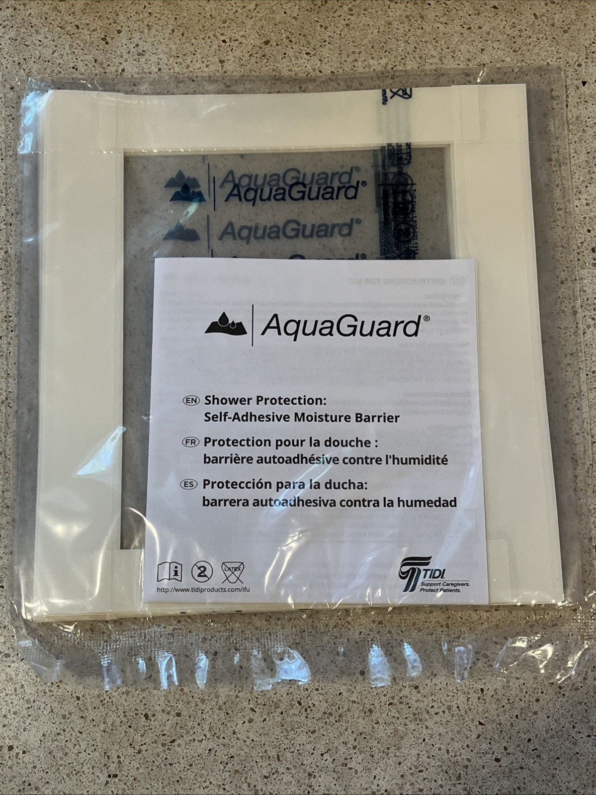 1 Pack of 7 Aqua Guard Latex Free Moisture Barrier Shower Swim Protection 7x7