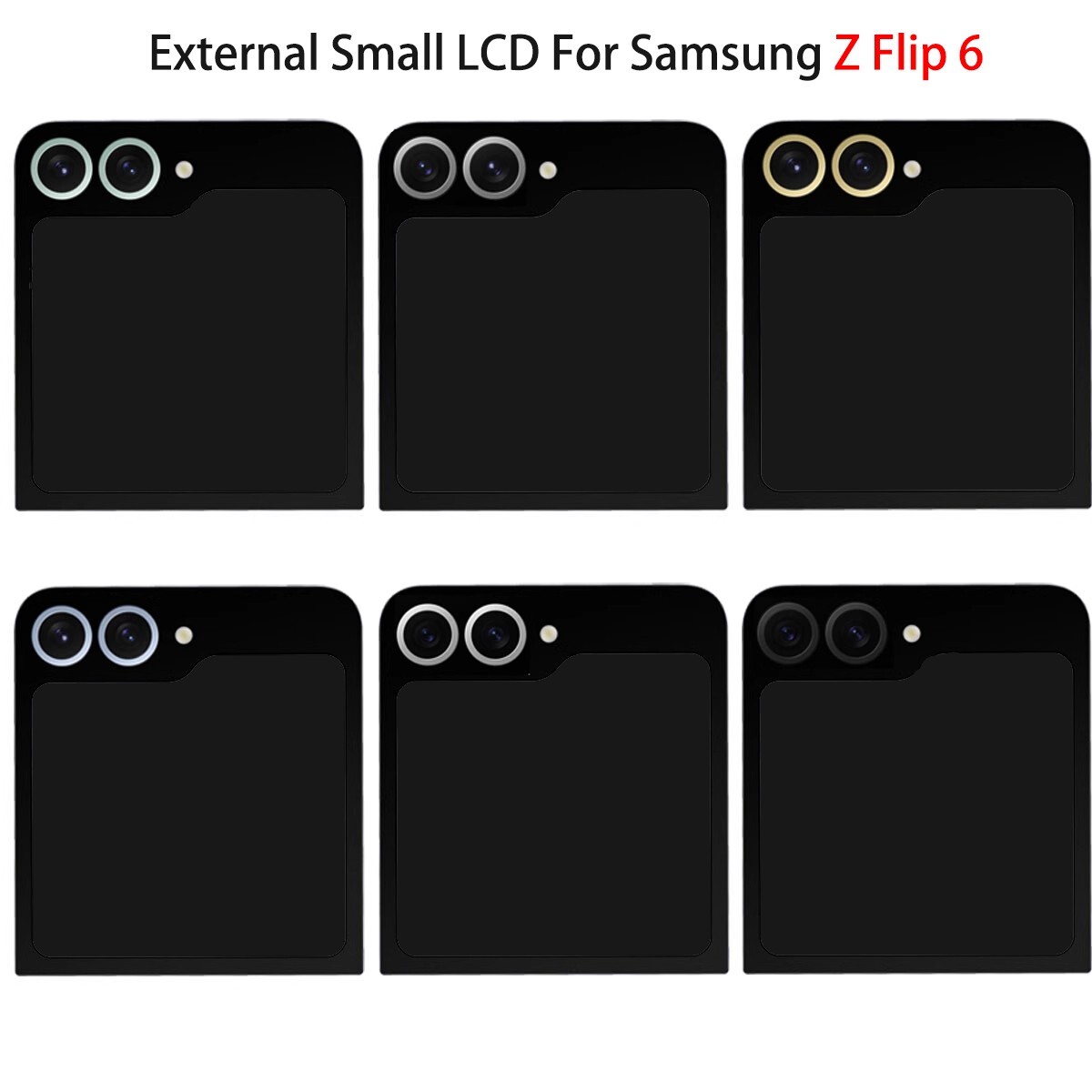 External Outer Small LCD Touch Screen Assembly For Samsung z flip 6 f741