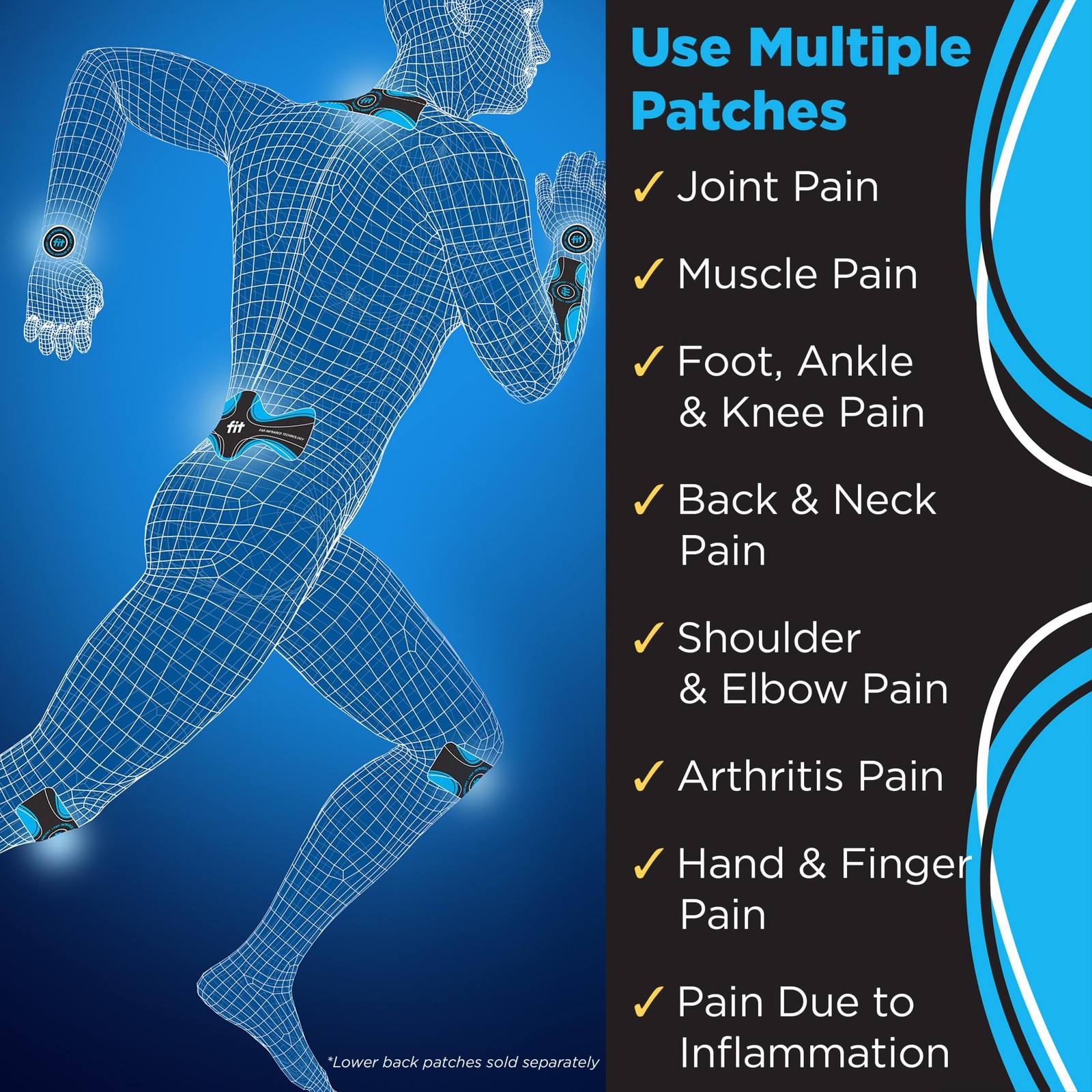 JointFlex FIT Therapy Far Infrared Patch Trial Pack, Supports Continuous...