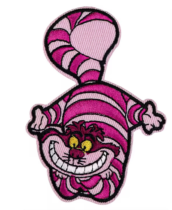 Cheshire Cat Alice in Wonderland Embroidered Retro Iron On Patch Applique 2