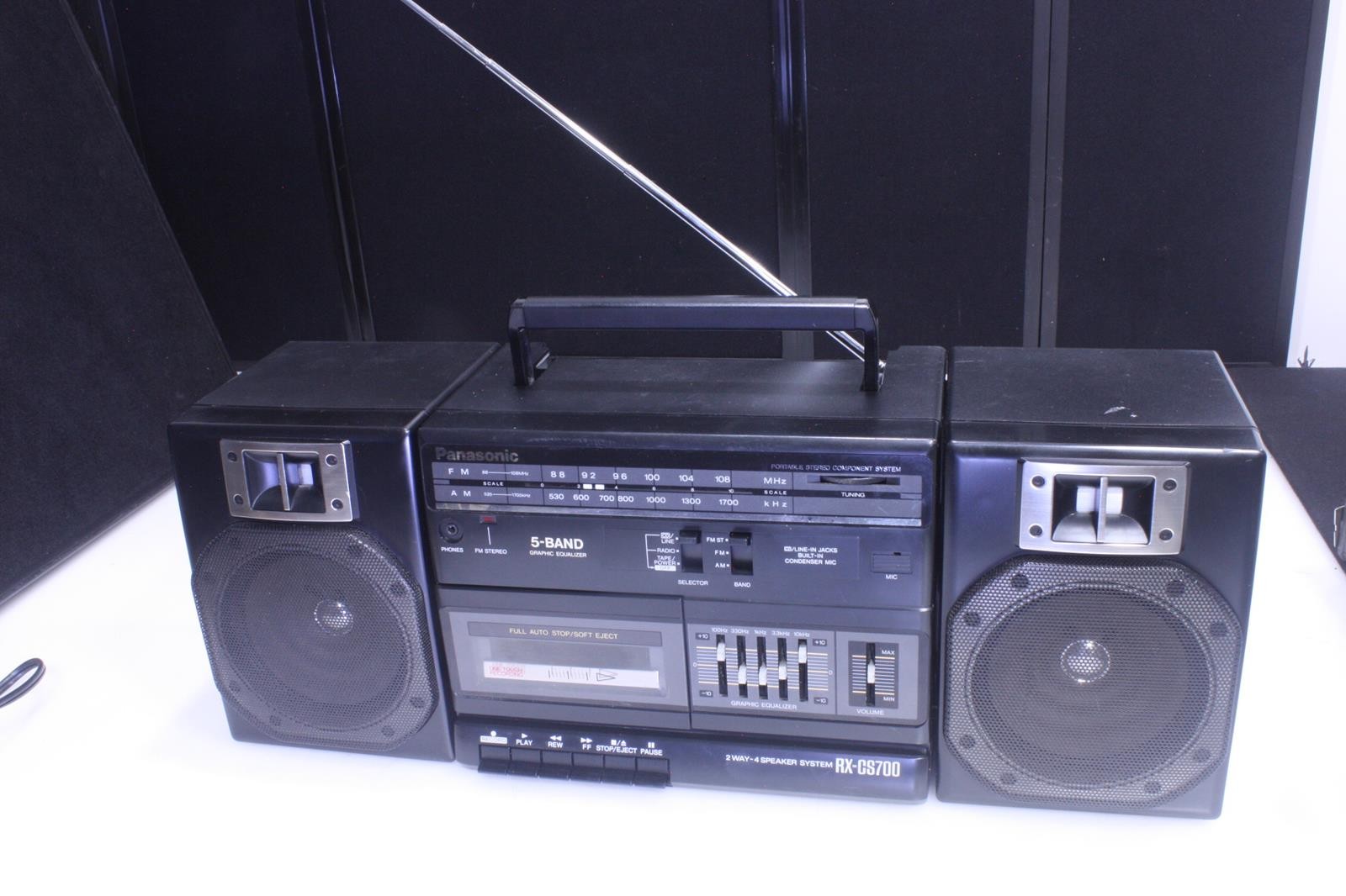 PANASONIC RX-CS700 VTG Boombox Stereo Radio, Cassette W /EQ TESTED .SKU224835