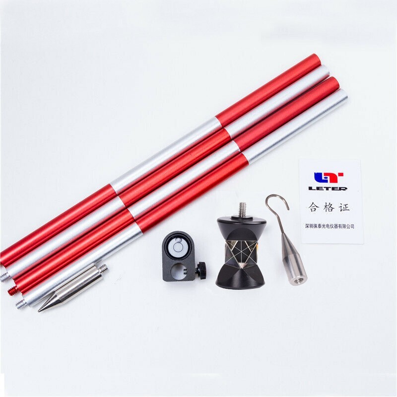 NEW 360°Mini Prism with 4poles Replaces for Swiss Total Station surveying