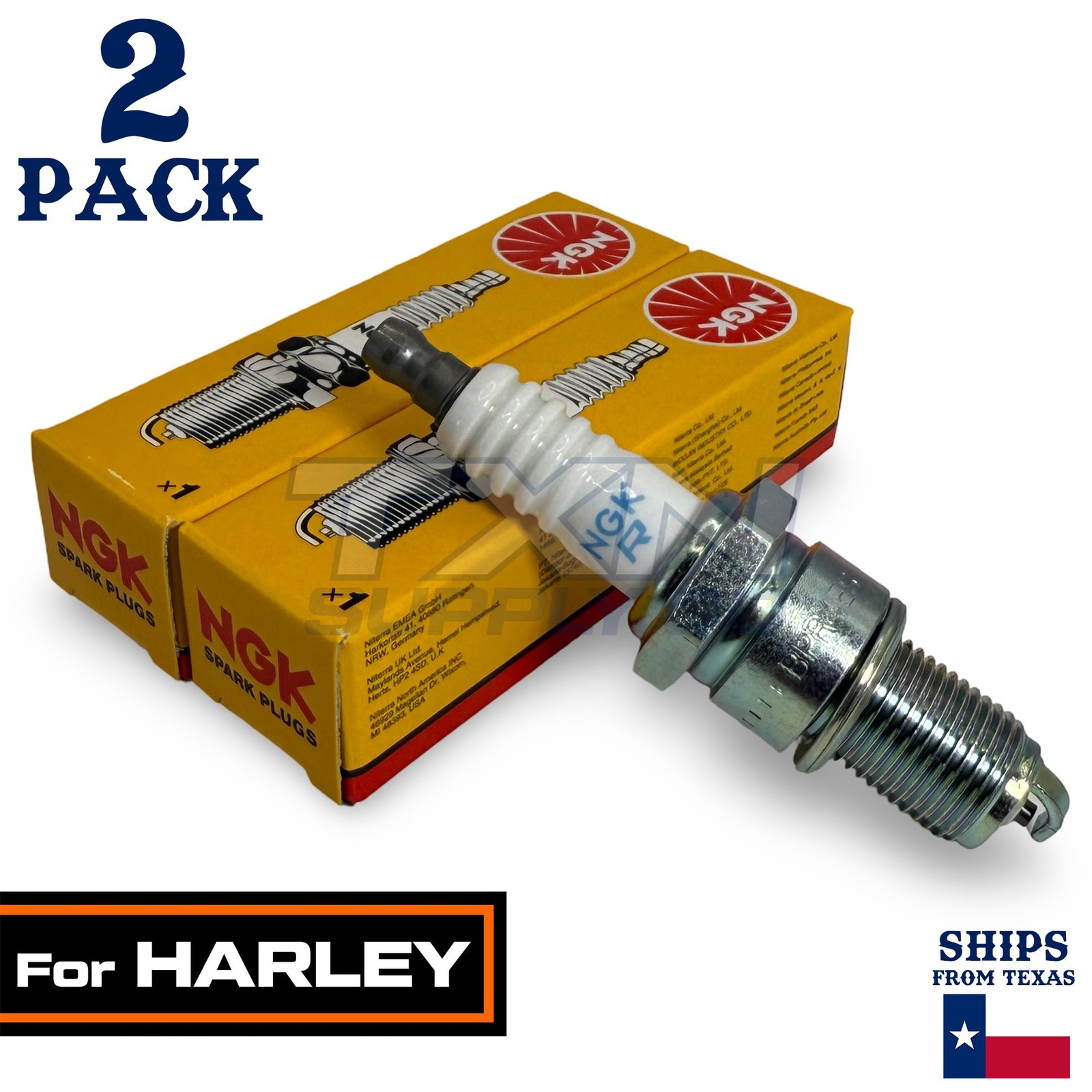 2 Pack NGK Spark Plug - For 1100 Evolution Harley-Davidson