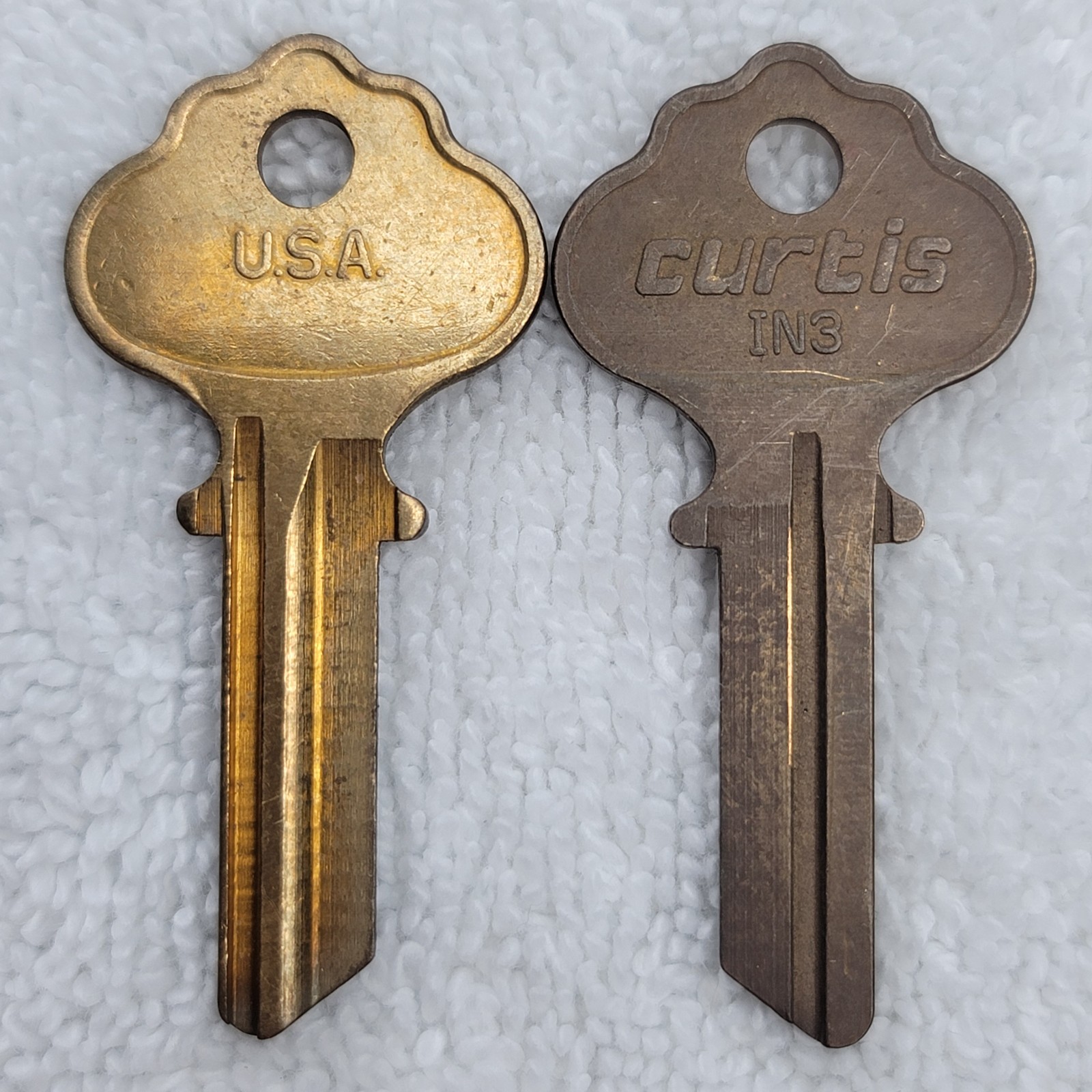 Curtis IN3 Key Blanks Lot of 2 New Old Stock