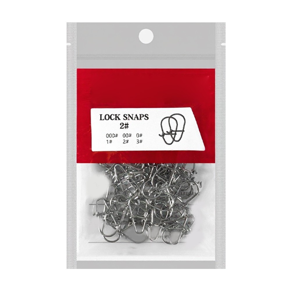 50PC 100PC Stainless Steel Crankbait Snaps for Freshwater and Saltwater Fishing