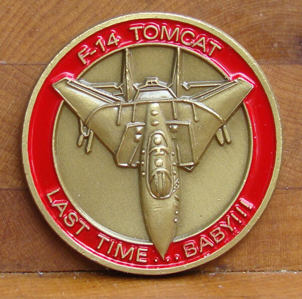 VF-101 Grim Reapers F-14 Tomcat Squadron Challenge Coin Last Tomcat Tour 2004