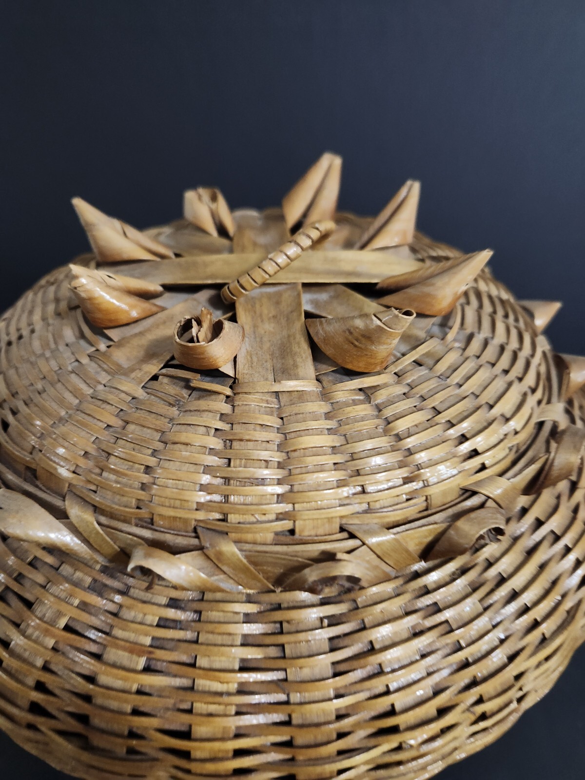 Vintage Footed 10 Inch Basket
