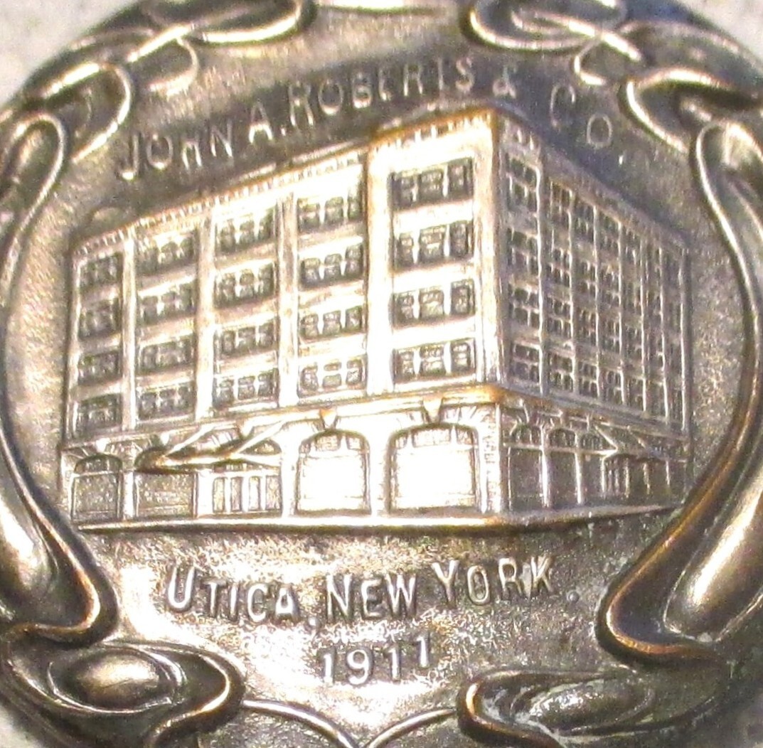1911 Utica N.Y. John A. Roberts New Retail Store Art Nouveau Advertising Mirror!