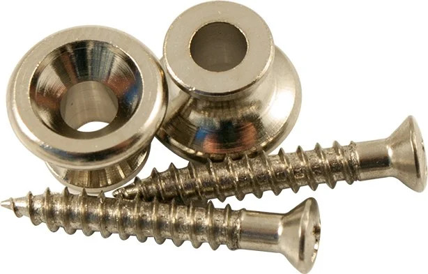 Kluson Strap Button Set Of 2 For Gibson Style Guitars Nickel