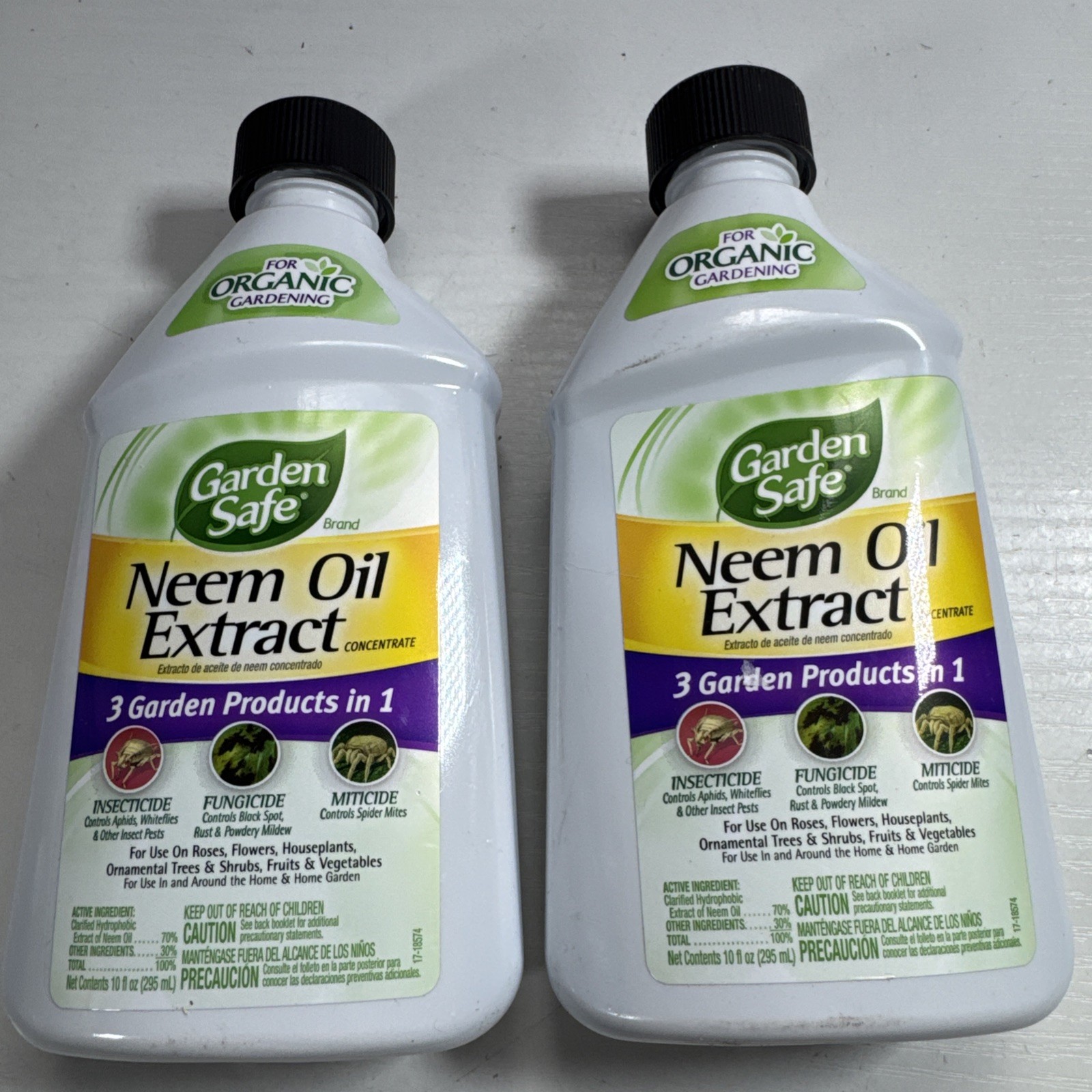 2 Pack! Garden Safe Neem Oil Extract Concentrate for Organic Gardening 2PACK!