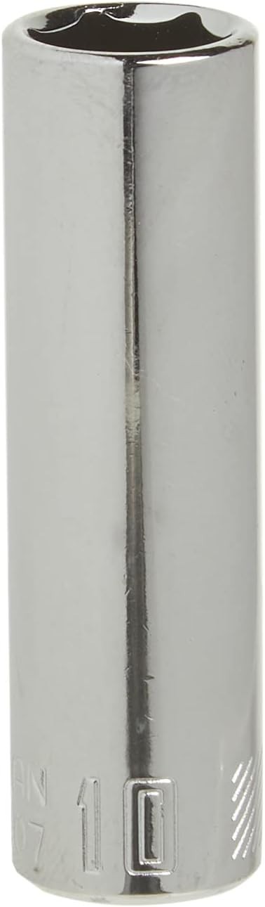 CRAFTSMAN Deep Socket, Metric, 1/4-Inch Drive, 10Mm, 6-Point (CMMT44407)