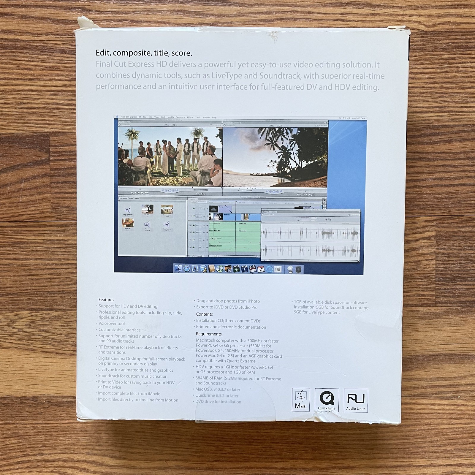 Apple Final Cut Express HD Media Set (Upgrade)